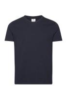 Basic Cotton V-Neck T-Shirt Navy Mango