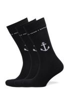 Anchor Socks Black Makia