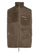 Patchwork Fleece Vest Khaki Stan Ray