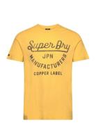 Copper Label Script Tee Yellow Superdry