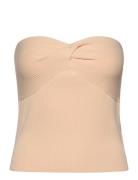Hollie Knitted Bandeau Top Cream Notes Du Nord