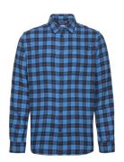 Loose Fit Checkered Shirt - Gots/Ve Blue Knowledge Cotton Apparel
