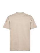 Slhcolman Ss O-Neck Tee Noos Beige Selected Homme