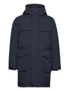 Apex Canvas? Long Padded Coat - Grs Navy Knowledge Cotton Apparel