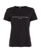 Heritage Hilfiger C-Nk Reg Tee Black Tommy Hilfiger