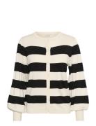 Kalizza Striped Cardigan Black Kaffe