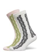 Teila Visca Sock 2 Pack White Becksöndergaard