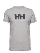 Hh Logo T-Shirt Grey Helly Hansen