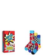 3-Pack Super Dad Socks Gift Set Patterned Happy Socks