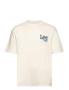 Loose Logo Tee Cream Lee Jeans