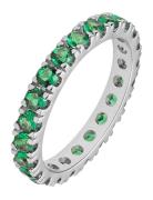 Elipse Ring Silver/Green M/54 Silver Mockberg