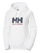 W Hh Logo Hoodie 2.0 White Helly Hansen