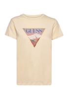 Ss Guess Fuji Easy Tee Cream GUESS Jeans