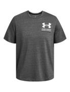 Ua Rival Terry Ss Colorblock Grey Under Armour