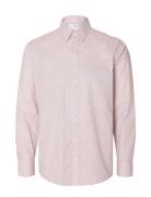 Slhslimsoho-Aop Shirt Ls B Pink Selected Homme
