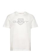 Logo Ss T-Shirt White GANT