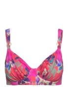 Playa Del Carmen Uw Gathered Full Cup Bikini Top Pink Fantasie