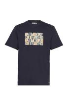 Logo Cotton Tee Navy Fat Moose