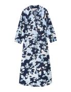 Printed Airblow Dress Navy Tom Tailor
