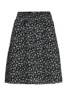 Opal Seersucker Skirt Black NORR