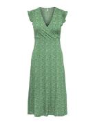 Onlmay Life S/L Wrap Midi Dress Jrs Noos Green ONLY
