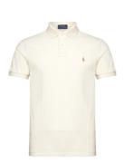 The Iconic Mesh Polo Shirt Cream Polo Ralph Lauren