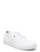 Canvas Lace Up Sneaker White Tommy Hilfiger
