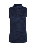 Ladies Camou Top Navy BACKTEE