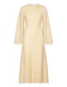 Alaine Open Back Knitted Dress Cream Malina