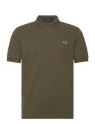 Plain Fred Perry Shirt Green Fred Perry