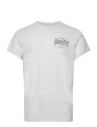 Classic Vl Heritage Chest Tee Grey Superdry