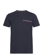 Small Chest Stripe Monotype Tee Blue Tommy Hilfiger