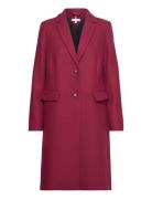 Wool Blend Classic Coat Red Tommy Hilfiger