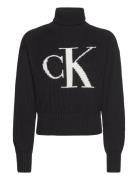 Blown Up Ck Loose Sweater Black Calvin Klein Jeans