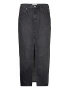Front Split Maxi Denim Skirt Black Calvin Klein Jeans