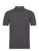Plain Fred Perry Shirt Grey Fred Perry