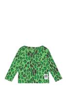 Leopard Raglan Ls Tee Green Mini Rodini