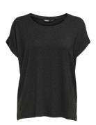 Onlmoster S/S O-Neck Top Noos Jrs Black ONLY