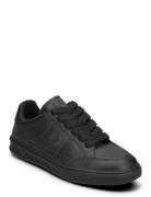B440 Textured Leather Black Fred Perry