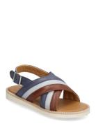 Sandals - Flat - Open Toe - Op Patterned ANGULUS