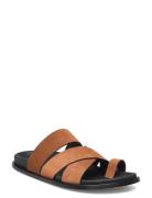 Harllow Suede Brown Leather Sandals Brown ALOHAS