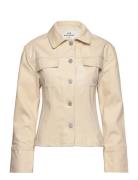 Shaped Denim Jacket Beige Les Coyotes De Paris