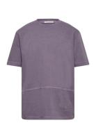 Garment Dye T-Shirt Purple Tom Tailor