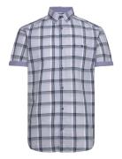 Checked Slubyarn Shirt Blue Tom Tailor