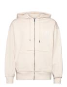 Circle Zip Hoodie Cream Daily Paper