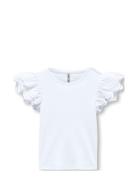 Kmgzenia S/L Detail Top Jrs White Kids Only