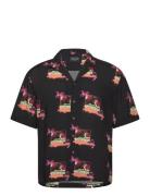 Robbie Flower Shirt Black Pas De Mer