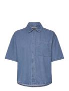 Nmeline S/S Loose Shirt Vi492Mb Blue NOISY MAY
