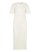 Slfhelena 2/4 Knit Dress White Selected Femme