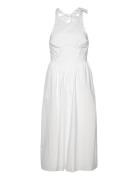 Kylen Poplin Midi Dress White Bardot